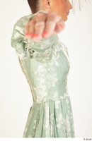  Photos Woman in Historical Dress 4 19th Century Green Dress upper body 0009.jpg